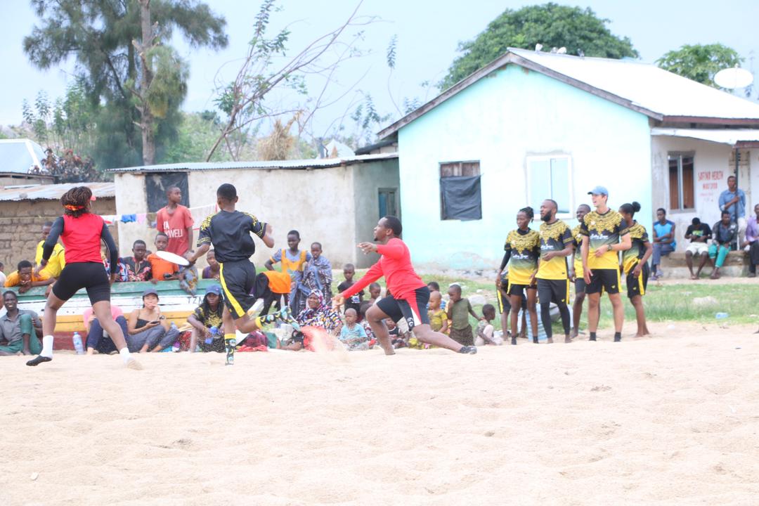 Swahili International Beach Club Tournament players playing